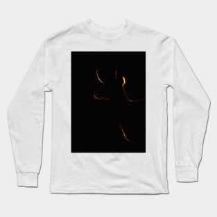 Sunset Doe - White-tailed deer Long Sleeve T-Shirt